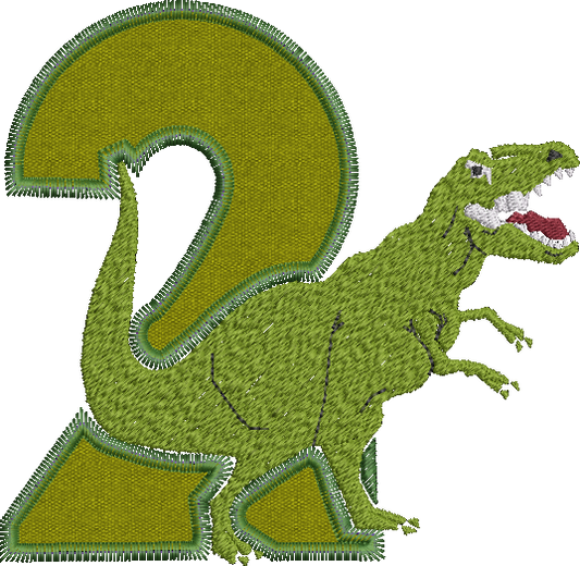 Kid's T-rex Dinosaur Blanket Applique Embroidery Design| INSTANT DOWNLOAD Dino Birthday Numbers Blanket Applique Machine Embroidery Design