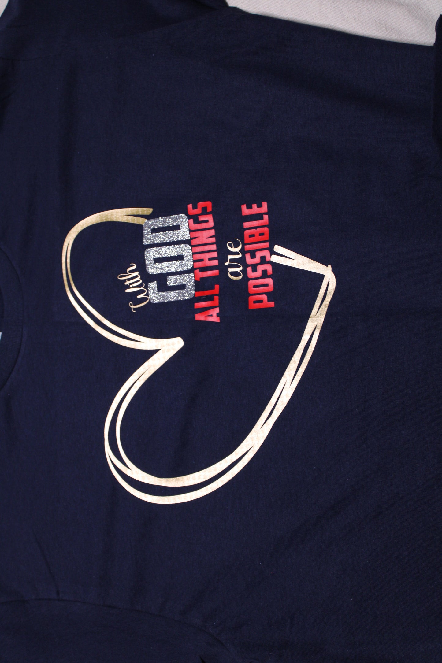 Inspirational Graphic T-Shirt | With God All Things are Possible