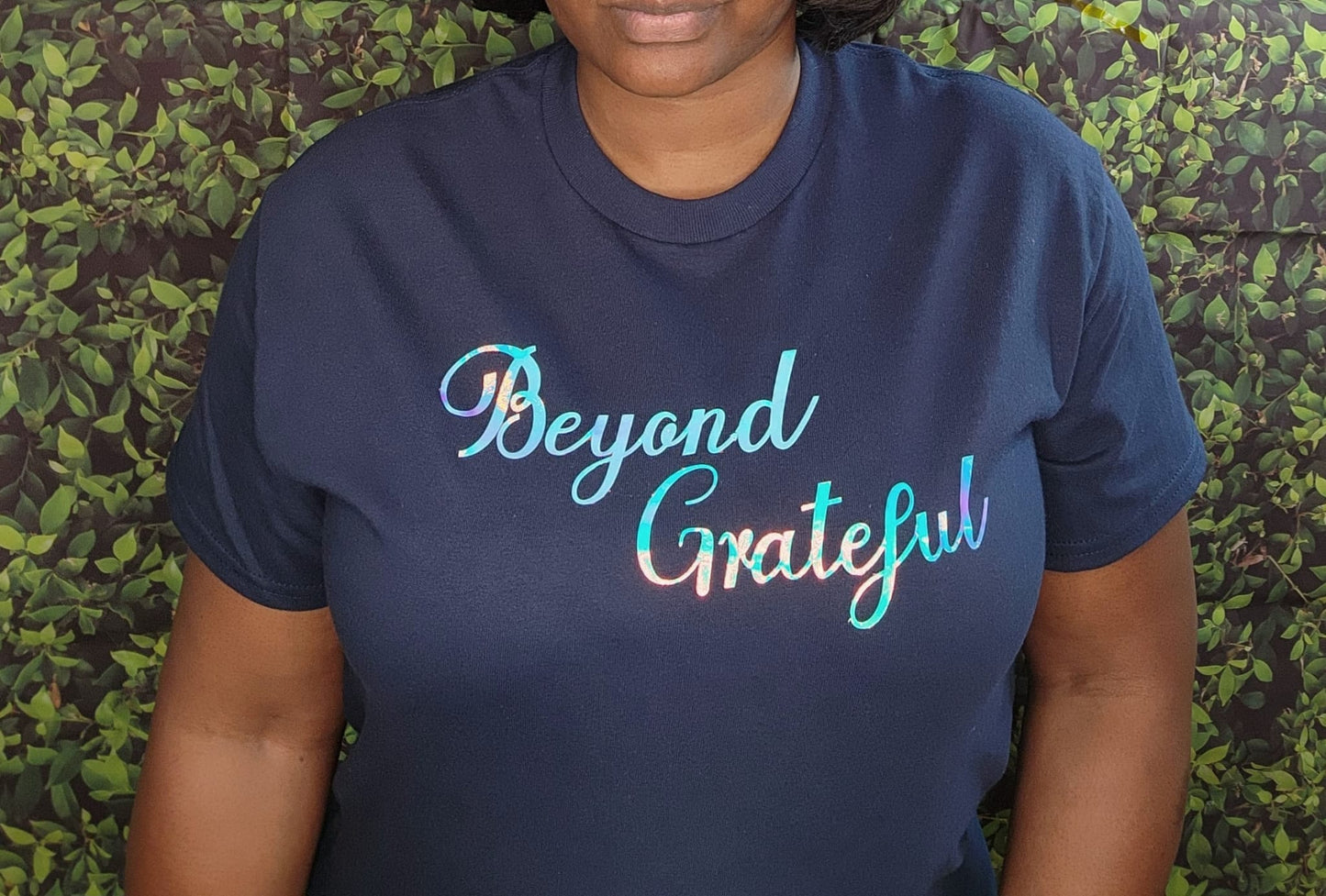 Inspirational Graphic Short Sleeve Unisex T-Shirt| Beyond Grateful Customized T-Shirt