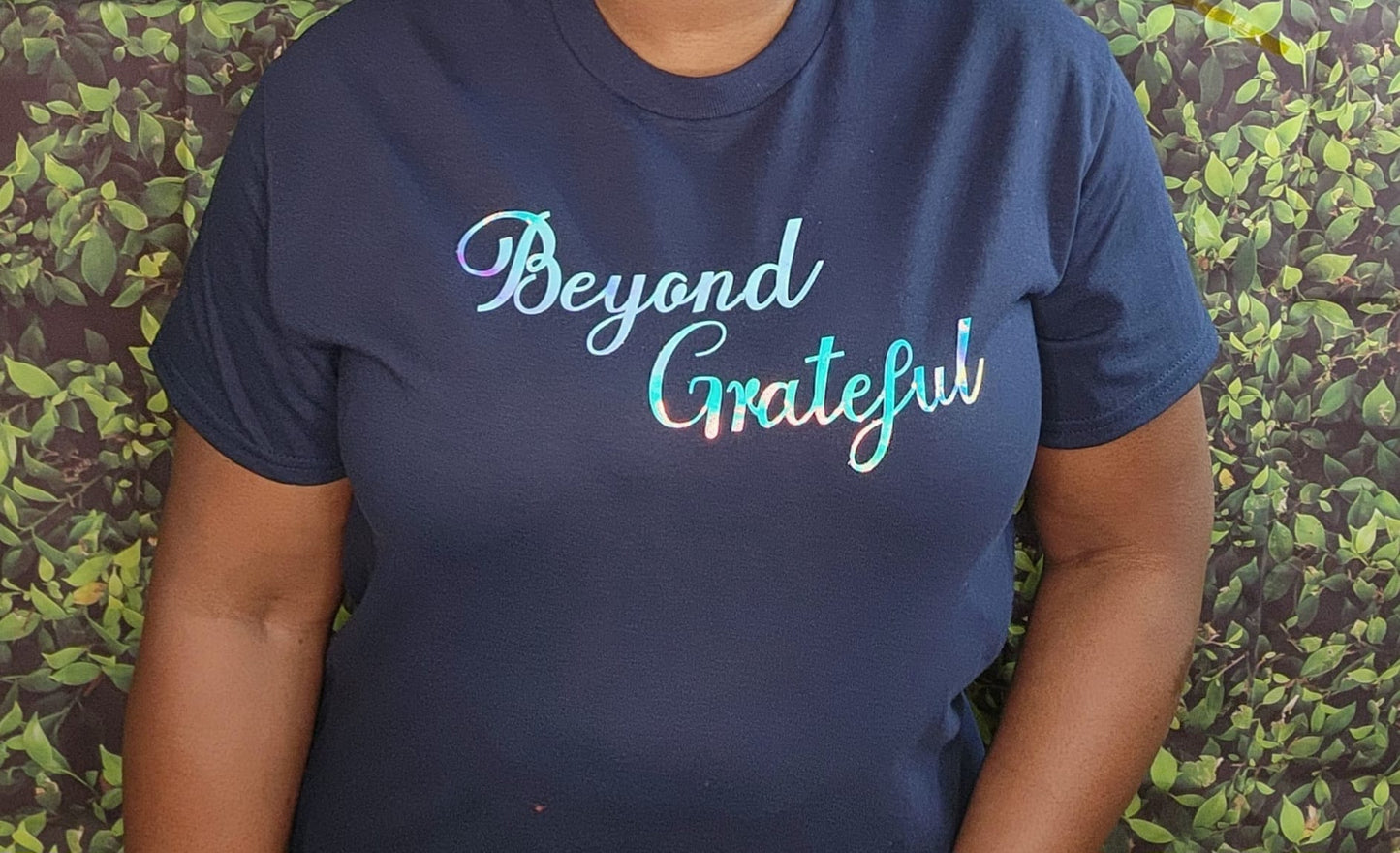Inspirational Graphic Short Sleeve Unisex T-Shirt| Beyond Grateful Customized T-Shirt