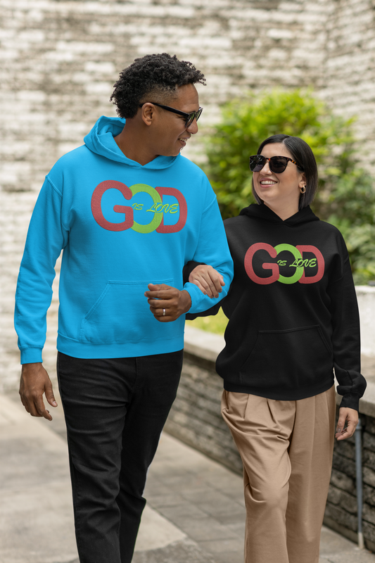 God is love Embroidered Hoodie| Unisex Hoodie