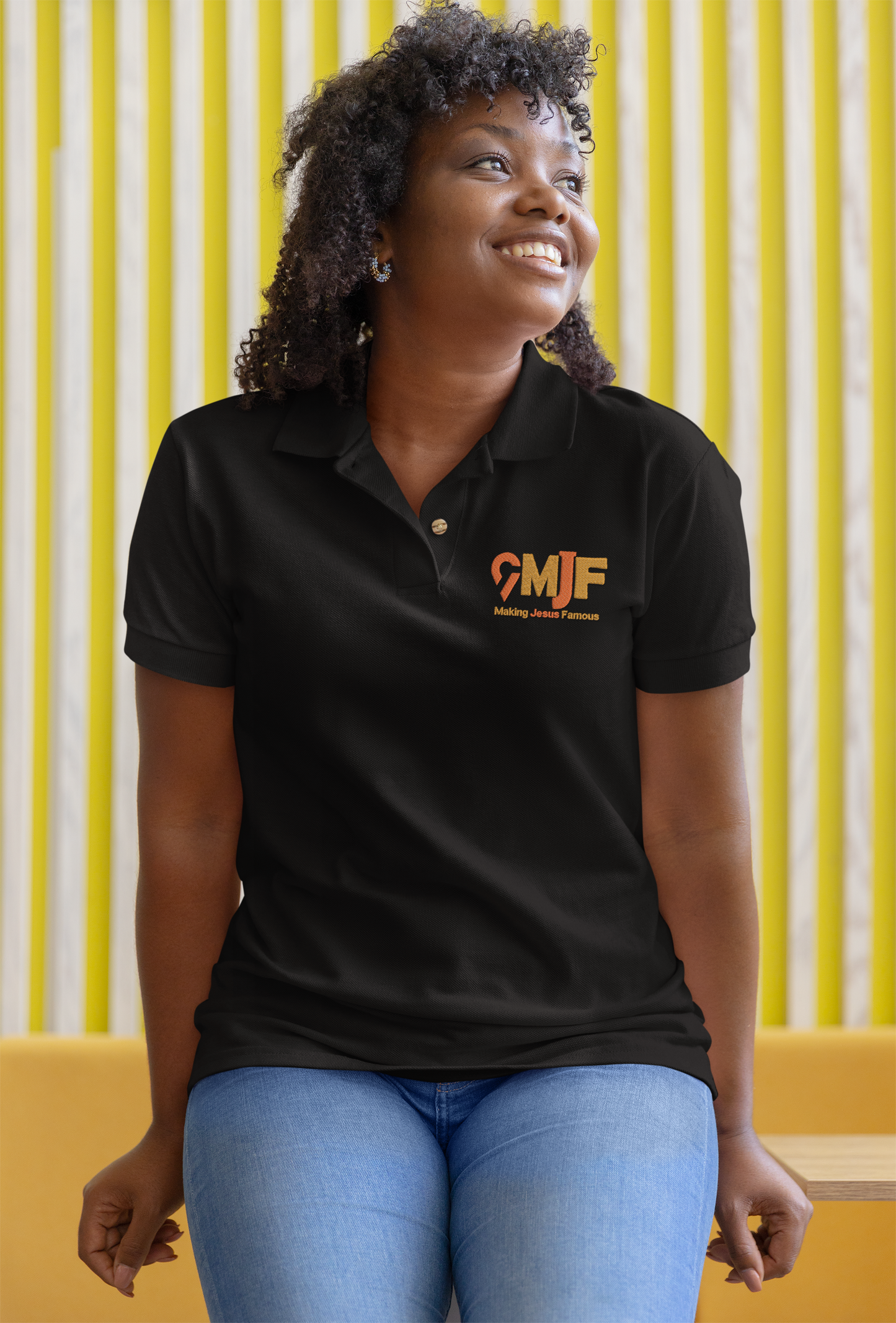 MJF Embroidered Women Polo Shirt (Comes Fitted please order 1 size up your regular size)
