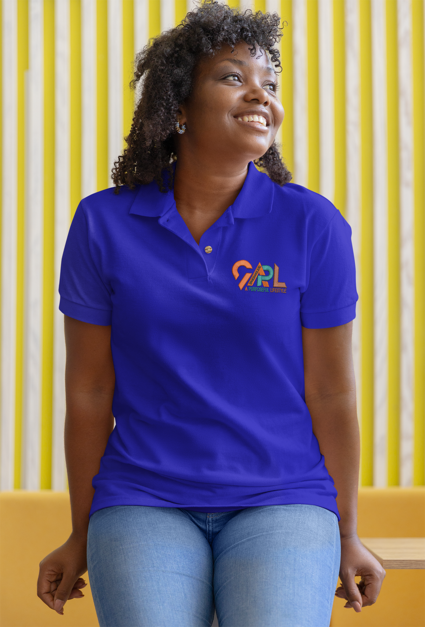 Customized Women Print Sport Jersey Polo Shirt