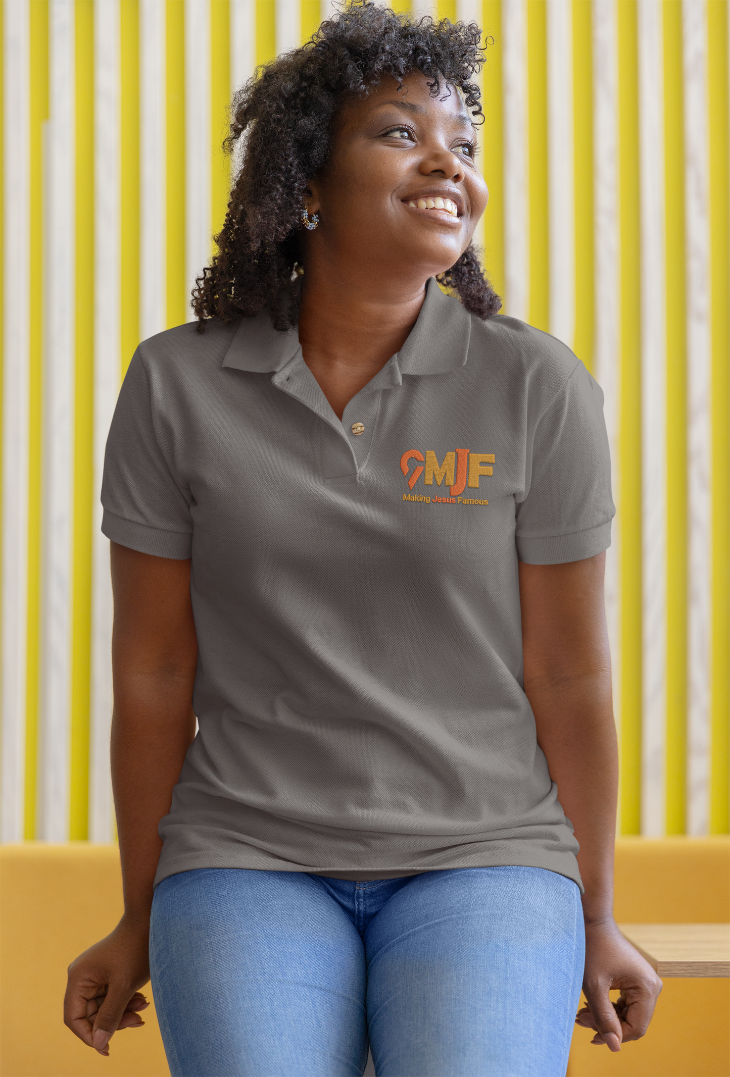 MJF Embroidered Women Polo Shirt (Comes Fitted please order 1 size up your regular size)