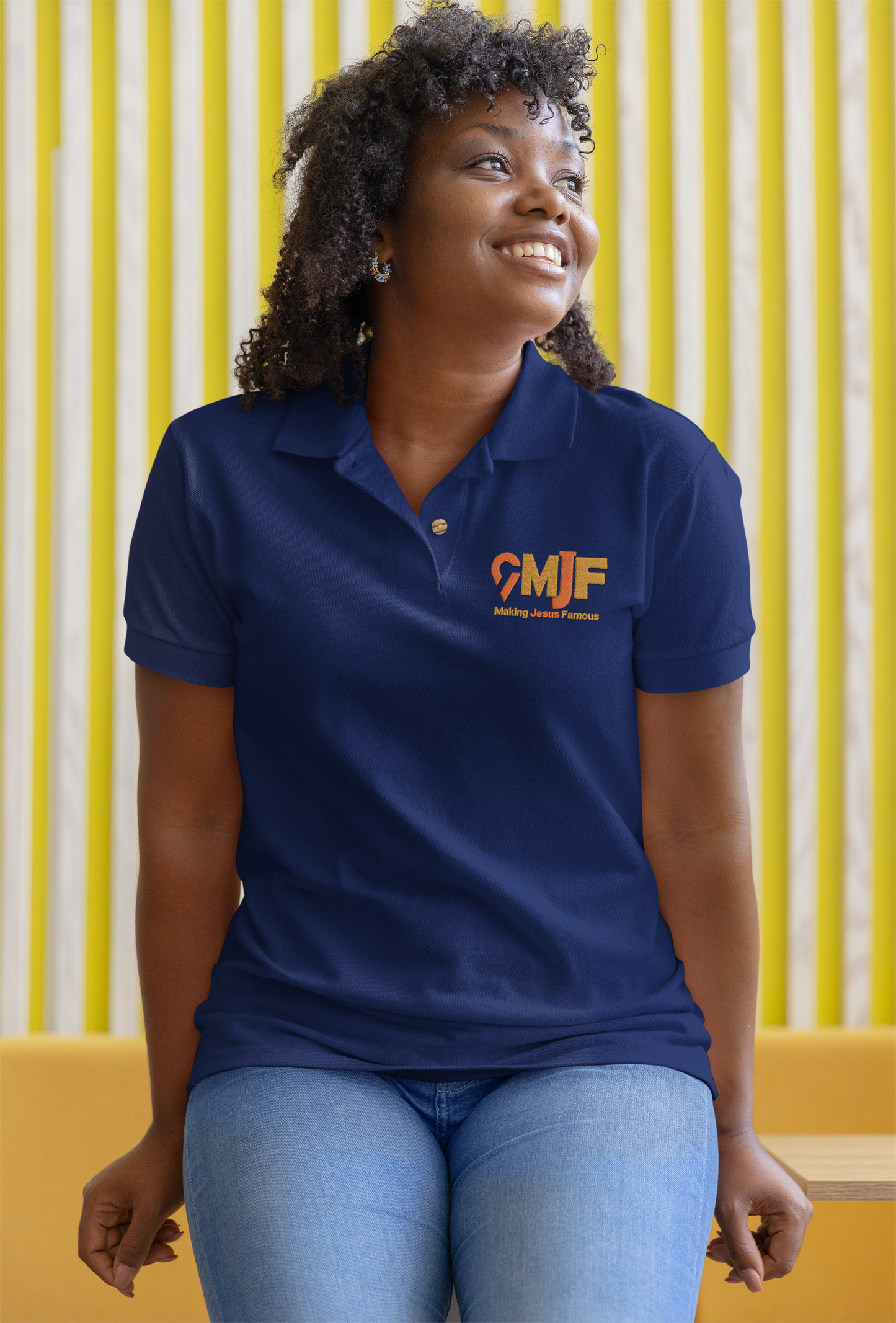 MJF Embroidered Women Polo Shirt (Comes Fitted please order 1 size up your regular size)