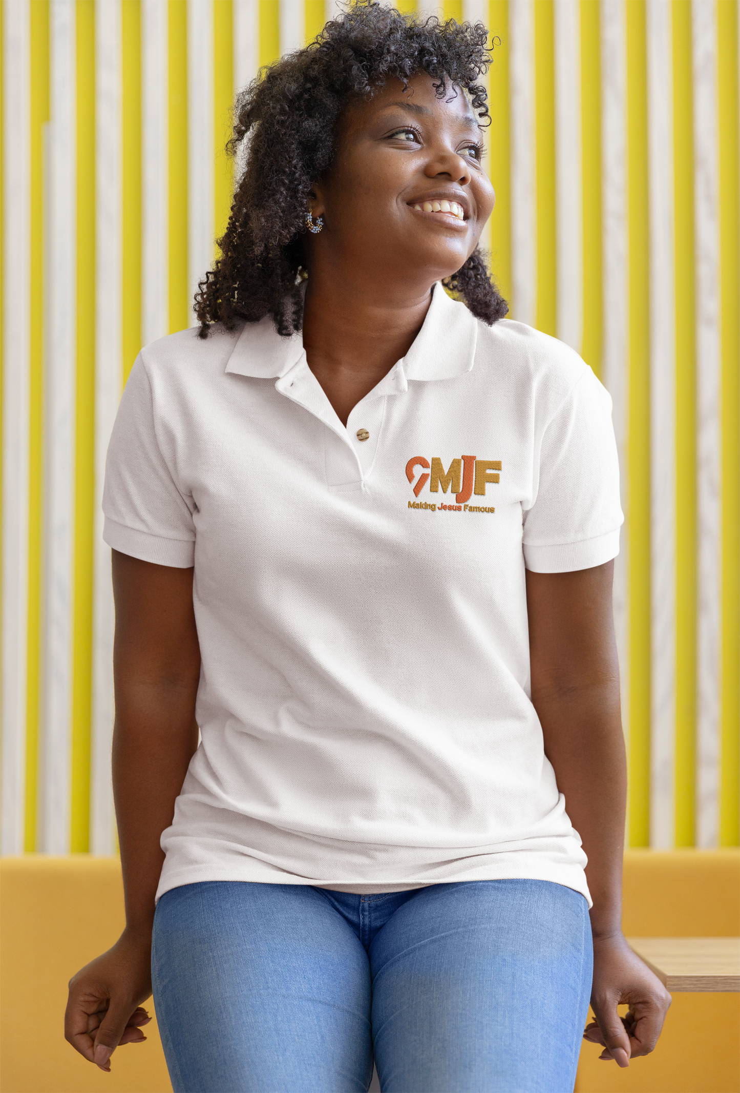 MJF Embroidered Women Polo Shirt (Comes Fitted please order 1 size up your regular size)