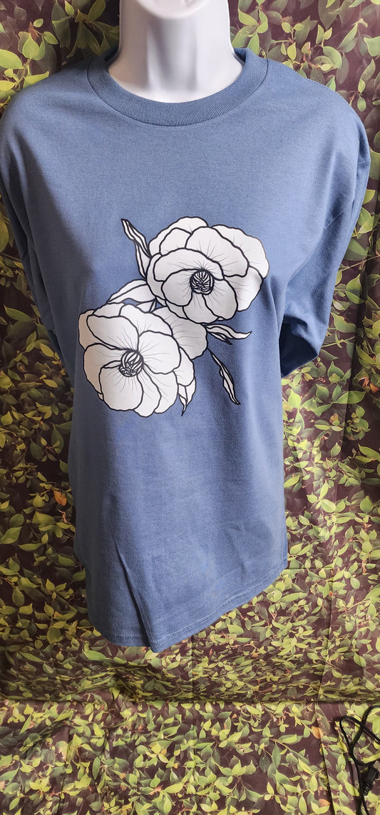 Flower Graphic Short Sleeve T-shirt| Graphic Short Sleeve T-shirt