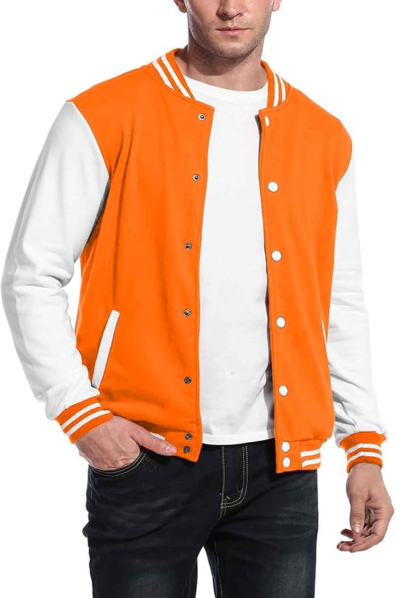Adult Customized Front & Back  Embroidery Varsity Jacket