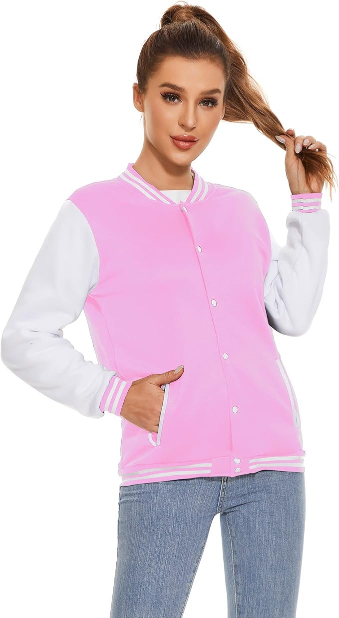 Adult Customized Front & Back  Embroidery Varsity Jacket