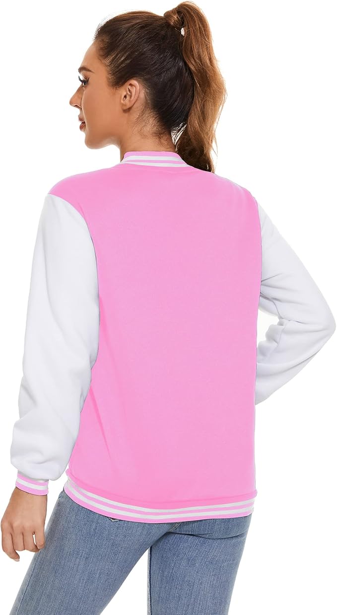 Adult Customized Front & Back  Embroidery Varsity Jacket