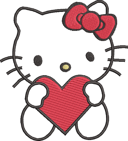 Cute Kitty Embroidery Design Bundle