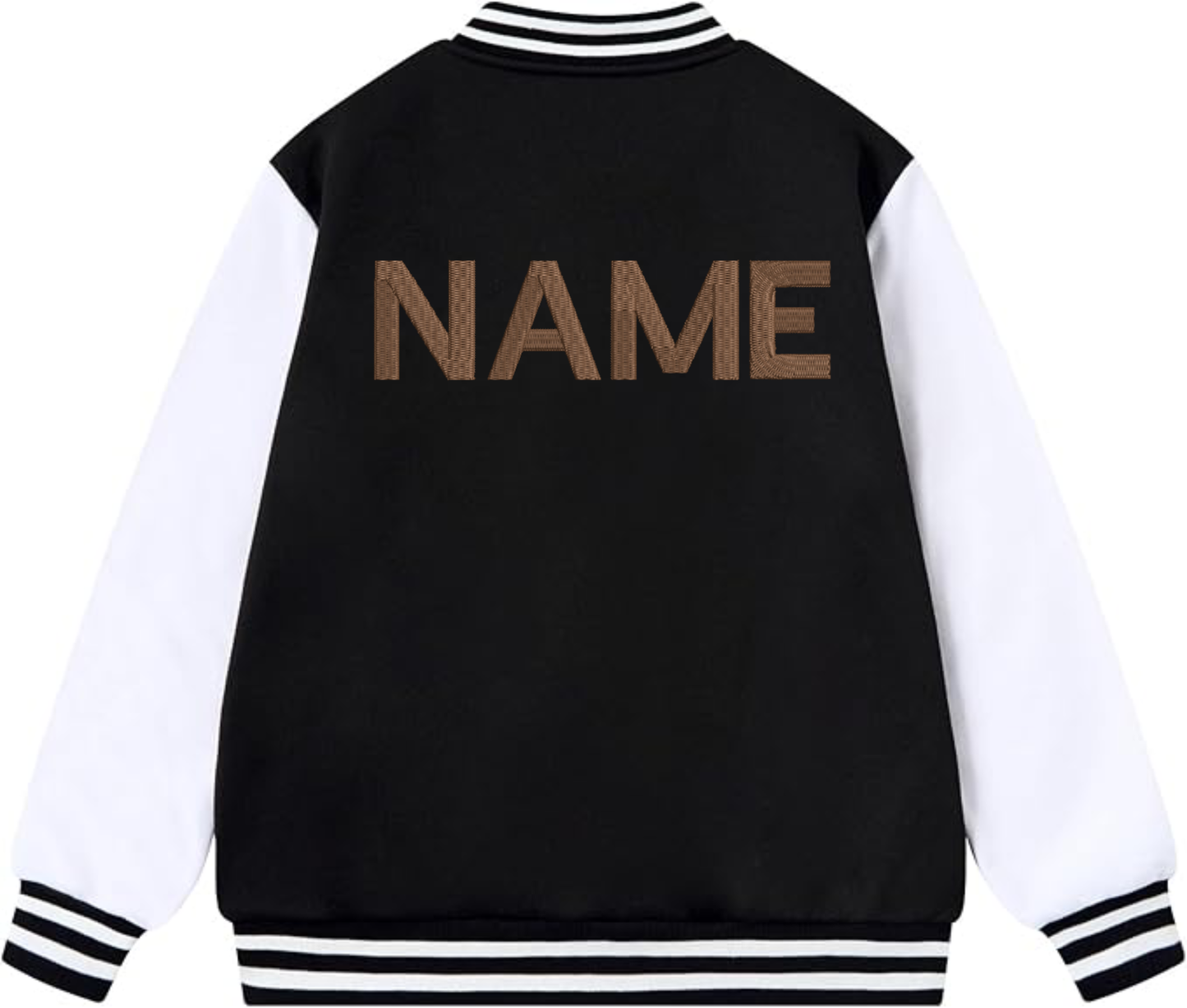 Adult Customized Front & Back  Embroidery Varsity Jacket