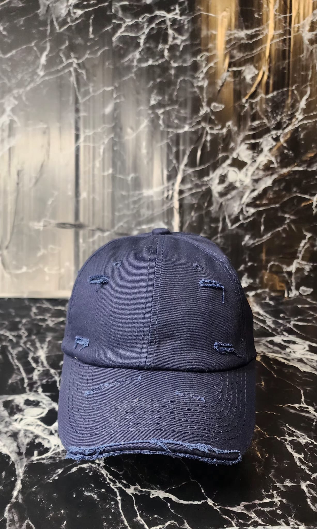 Faith Over Fate Embroidered Washed Distressed Worn Hip-Hop personality Cotton Baseball Cap