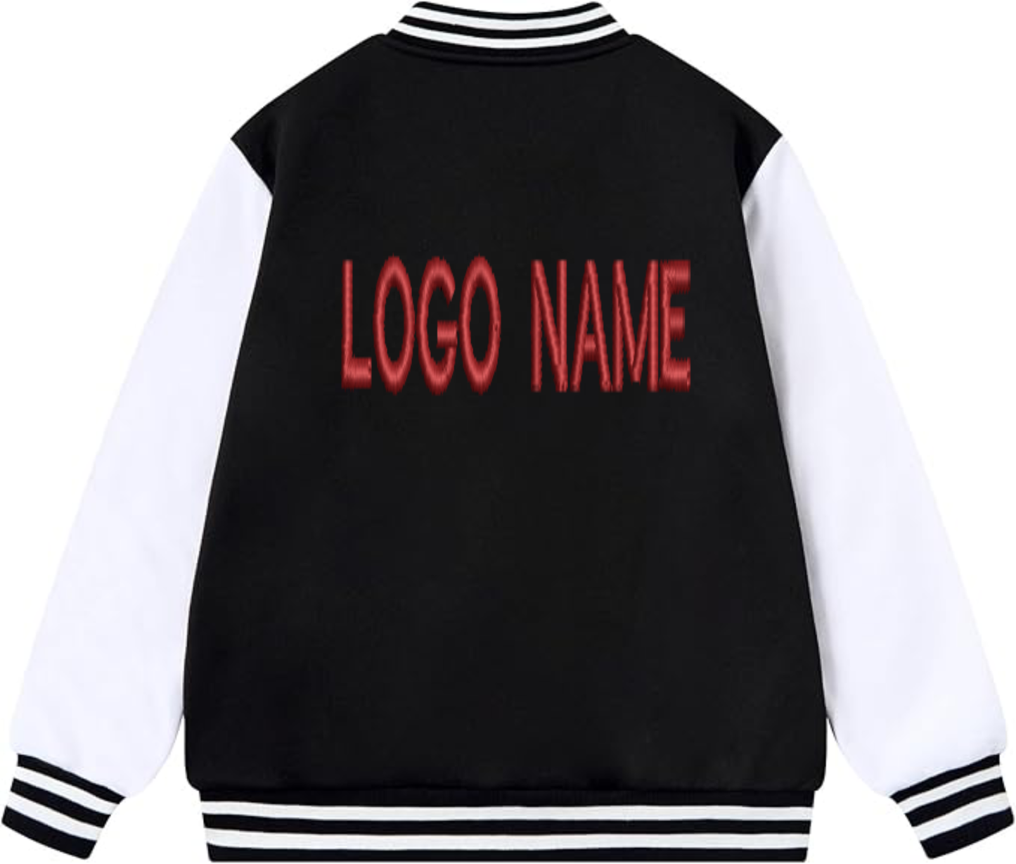 Kid's Customized Front & Back Embroidery Varsity Jacket