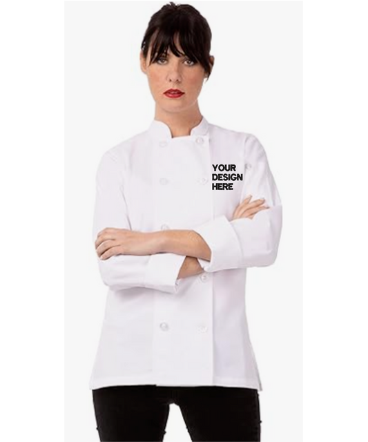 Customized Women Embroidery Chef Shirt